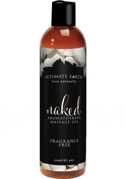 Intimate Earth Naked Aromatherapy Massage Oil Fragrance Free 4oz