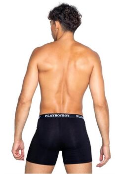 Playboy Mens Tuxedo Classic Boxer - XLarge - Black/White