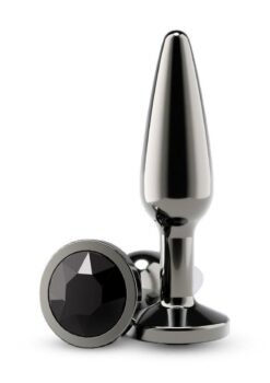 Rear Assets Chrome Tapered Anal Plug - Medium - Gray