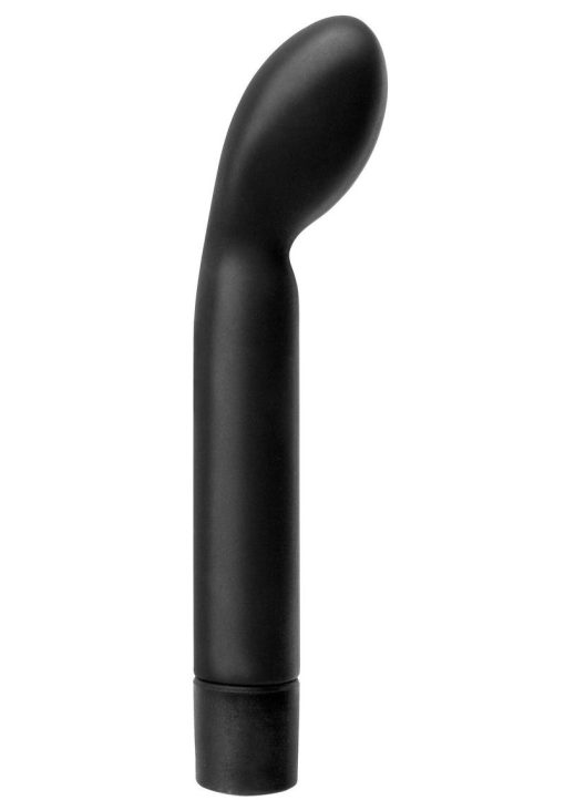 Anal Fantasy Collection Silicone P-Spot Tickler Waterproof Vibrator 4.75in - Black - Image 3