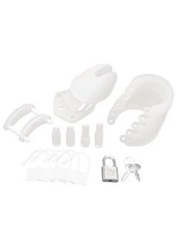 Silicone Chastity Cage - White