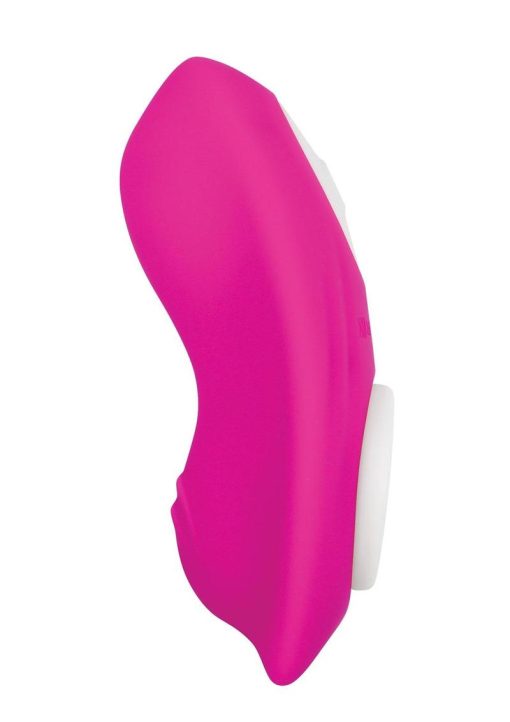 Gender X Under The Radar Rechargeable Silicone Panty Vibe with Remote Control - Pink - Image 4