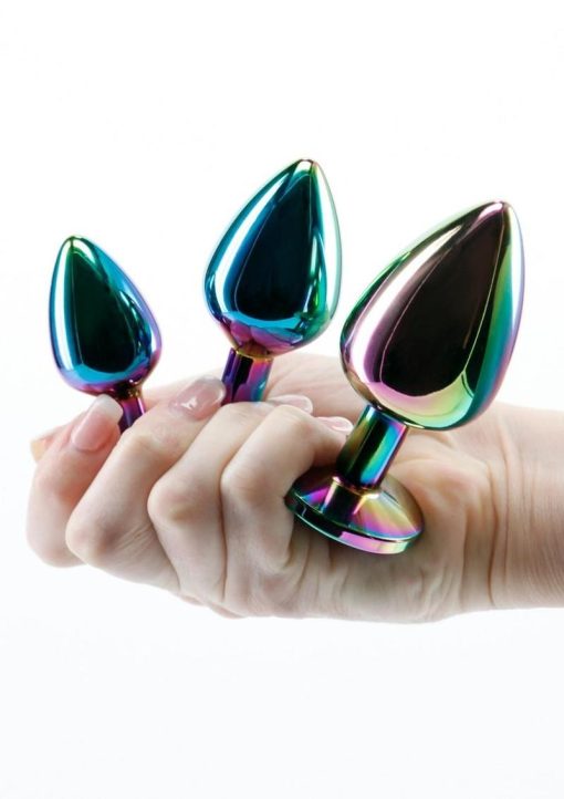 Rear Assets Aluminum Anal Plug Trainer Kit (3 pieces) - Multicolor - Image 3