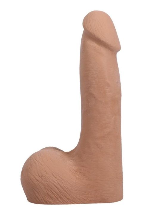 The Realistic Cock with Balls Ultraskyn Removable Vac-U-Lock Suction Cup 7in - Caramel - Image 3