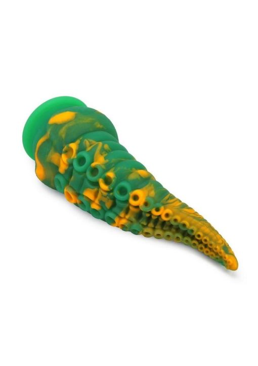 Kiotos Monstar Cox GrakenCock Silicone Dildo with Suction Cup - Green/Yellow - Image 3