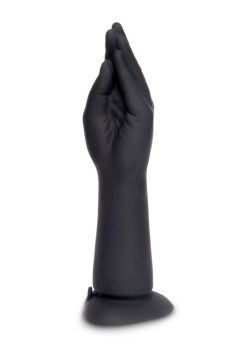 B-Vibe Vibrating Silicone Fisting Dildo - Chocolate