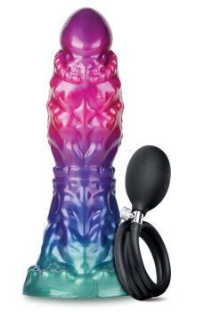 Alien Nation Expandor Silicone Dildo - Red/Purple