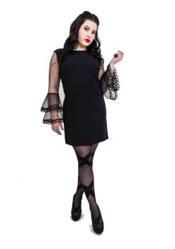 Kixies Jackie Ballet Style Thigh Highs - Size B/Medium - Black