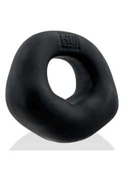 Hunkyjunk Fit Bulge Hung-Style Silicone Cockring - Black Fog