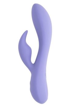 Selopa Purple Craze Rechargeable Silicone Rabbit Vibrator - Purple